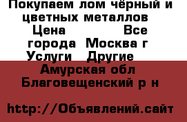 Покупаем лом чёрный и цветных металлов › Цена ­ 13 000 - Все города, Москва г. Услуги » Другие   . Амурская обл.,Благовещенский р-н